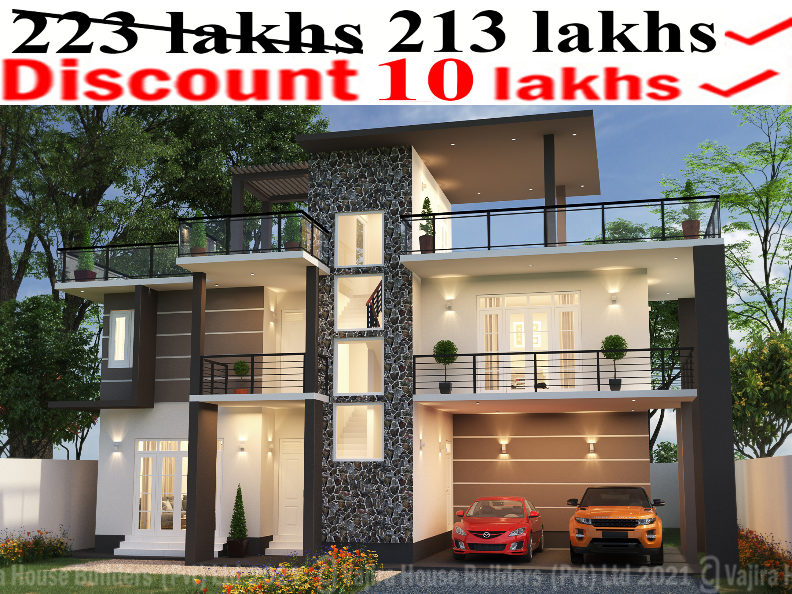 2 Two Storey Vajira House Best House Builders Sri Lanka Building Construction